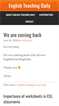 Mobile Screenshot of englishteachingdaily.com